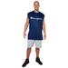 Men's Big & Tall Champion® Script Logo Muscle Tee by Champion in Navy (Size 4XLT)