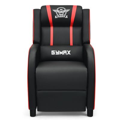 Costway Massage Racing Gaming Single Recliner Chai...