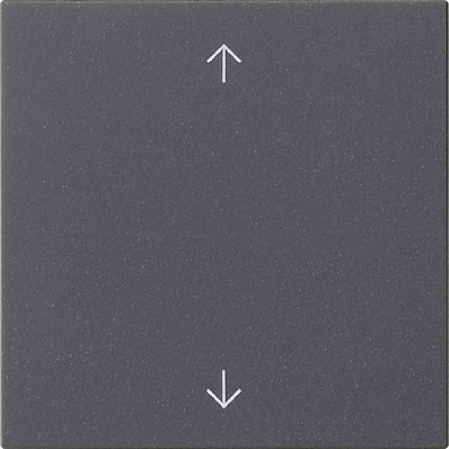 Gira System 3000 Bedienelement, 1f, anthrazit, mit Abdeckung, geeignet für Jalousieeinsatz, 536128 Image