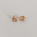 Anthropologie Jewelry | Anthropologie Sparkly Crystal Earrings | Color: Gold/Pink | Size: Os