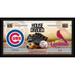 Chicago Cubs vs. St. Louis Cardinals Framed 10" x 20" House Divided Baseball Collage