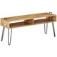 Meuble télé buffet tv télévision design pratique bois de manguier massif 110 cm - Bois