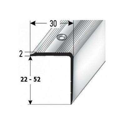 Treppenkante / Treppenprofil 'Genua', Winkelprofil mit 30 mm Breite und konfigurierbarer Höhe (22
