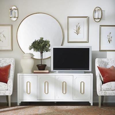 Greta Media Console - White - Ballard Designs