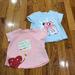Zara Shirts & Tops | 2 Baby Zara Girl T Shirts | Color: Blue/Pink | Size: 6-9 Months