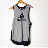 Adidas Tops | Adidas Womens Gray Tank Top Athletic Top | Color: Gray/Tan | Size: M