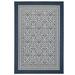 Suzanne Kasler Florette Indoor/Outdoor Rug - Midnight, 9' 2" x 12' 5" - Ballard Designs Midnight 9' 2" x 12' 5" - Ballard Designs