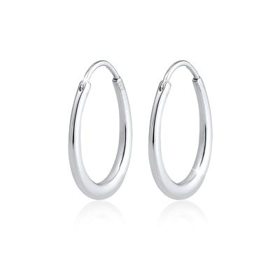 Elli - Creole Hänger Geo Basic Trend Oval Cool 925 Silber Creolen 1 ct Damen Image
