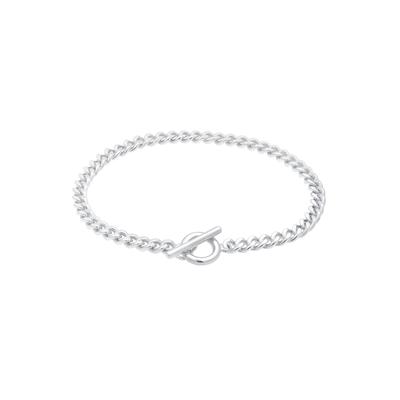 Elli - Basic Panzerkette Kreis Stab Trend 925 Silber Armbänder & Armreife 1 ct Damen