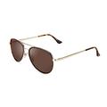 Clandestine A15 Gold Matte Habana Brown -Nylon HD Men & Women Sunglasses