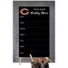 Chicago Bears 11" x 19" Personalized Team Weekly Chalkboard with Frame