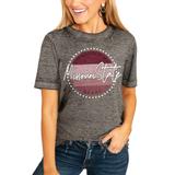 Women's Charcoal Missouri State University Bears Faded & Free Boyfriend T-Shirt