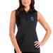 Women's Antigua Black Seattle Kraken Tribute Long Sleeve Polo