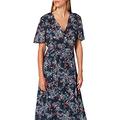 ESPRIT Collection Women's Fluent Cocktail Dress, 403/Navy 4, 14