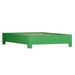 David Francis Furniture 16" Platform Bed Frame Wood in Green/Gray | 16 H x 57 W x 79 D in | Wayfair B4007BED-D-S138