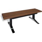 UltraSite Plastic Park Outdoor Bench Plastic | 18 H x 96 W in | Wayfair 952S-BRN46