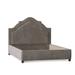 My Chic Nest Sheila Upholstery Low Profile Standard Bed Upholstered, Granite in Gray/White | 55 H x 58 W x 80 D in | Wayfair