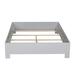 David Francis Furniture 16" Bed Frame Wood in Gray | 16 H x 57 W x 79 D in | Wayfair B4005BED-D-S152