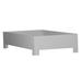 David Francis Furniture 16" Bed Frame Wood in Gray | 16 H x 42 W x 79 D in | Wayfair B4005BED-T-S152