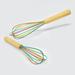 Cook Pro Silicone Tri-color Whisk w/ Wooden Handle Silicone in Brown | 8.75" | Wayfair 041