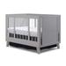 Sorelle Uptown Acrylic Crib Wood/Acrylic in Gray | 54 H x 40 W in | Wayfair 790-WG