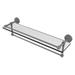 Charlton Home® Marchmont Wall Shelf Glass/Metal in Gray | 5 H x 22 W x 5 D in | Wayfair 46A93846515C40F0A45B87C9D99D5318