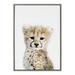 Isabelle & Max™ 'Animal Studio Cheetah 18x24 Framed Canvas.jpg' by Amy Peterson - Floater Frame Photograph Print on Canvas Canvas, in Green | Wayfair