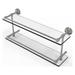 Charlton Home® Marchmont Wall Shelf Glass/Metal in Gray | 8 H x 22 W x 5 D in | Wayfair 77BAD6078A884DF8BBA2D41C2712081E