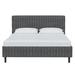 17 Stories Korolevu Low Profile Platform Bed Upholstered/Cotton | 41 H x 41 W x 78 D in | Wayfair 6F964FCF30EC4556B6BDECE23C58AC09