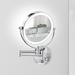 Wrought Studio™ Sania Modern & Contemporary Lighted Magnifying Makeup/Shaving Mirror Metal in Gray | 12.6 H x 9 W x 2.5 D in | Wayfair