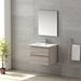 Ivy Bronx Jasso Pasadena 23" Wall-Mounted Single Bathroom Vanity Set Wood/Ceramic in Gray | 19 H x 23 W x 18 D in | Wayfair