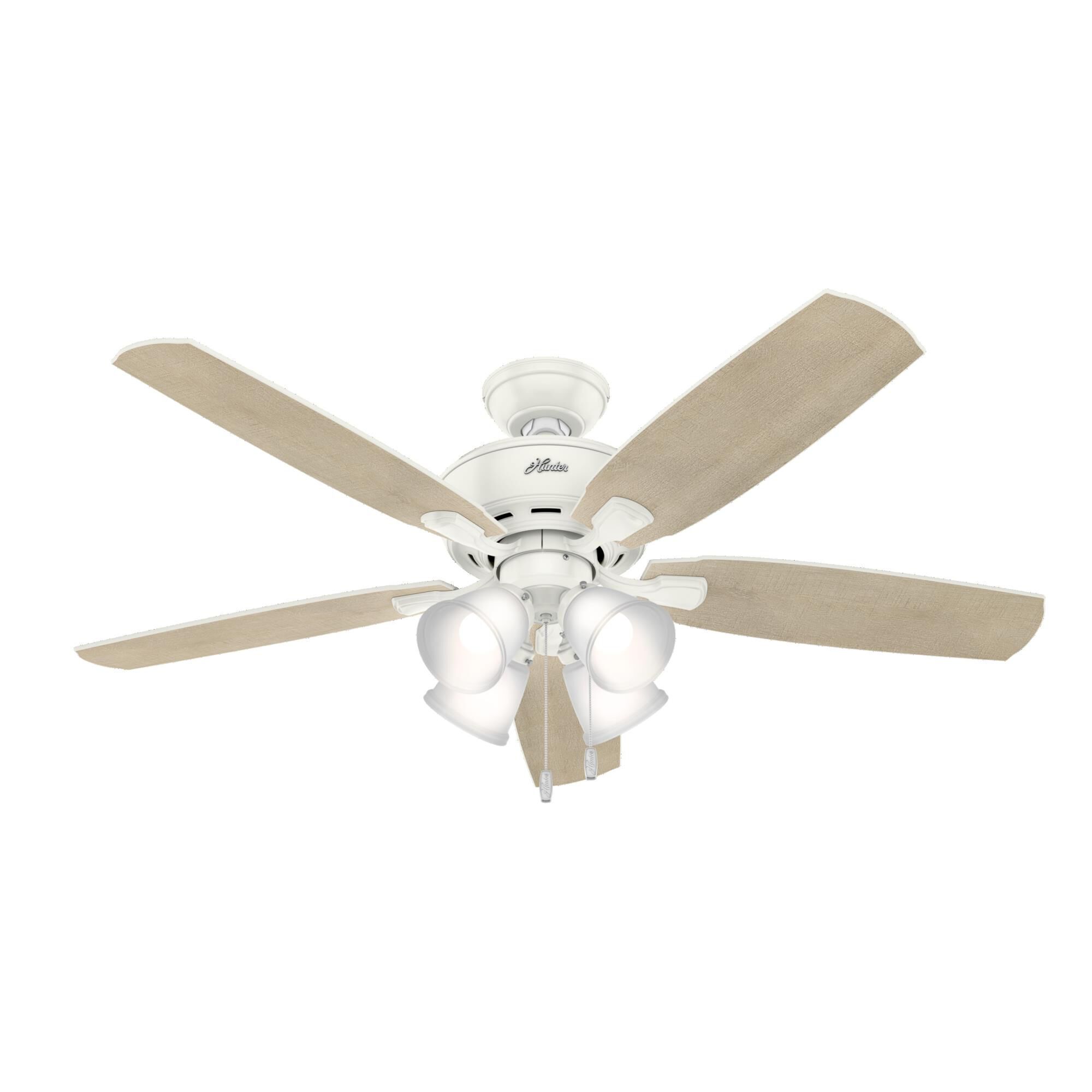 Hunter Fan Amberlin 52 Inch Ceiling Fan with Light Kit - 53217