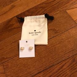 Kate Spade Jewelry | Kate Spade Pearl Earrings - Os | Color: Cream/White | Size: Os