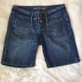 American Eagle Outfitters Shorts | American Eagle Denim Bermuda Shorts | Color: Blue | Size: 4