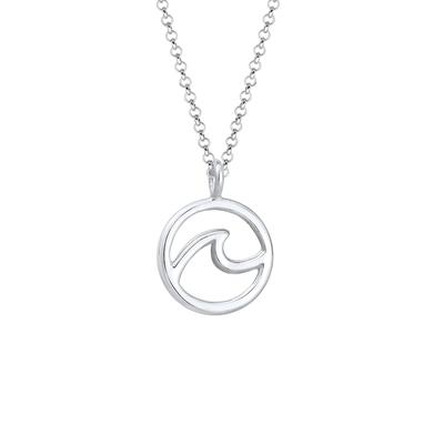 Elli - Erbskette Wellen Strand Wave Maritim 925er Silber Ketten 1 ct Damen