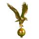 Montague Metal Products Fahnenmast Eagle, 30,5 cm, goldfarben