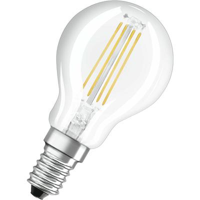 Dimmbare Filament led Lampe mit E14 Sockel, Warmweiss (2700K), Tropfenform, 5W, Ersatz für