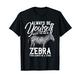 Pferd Schwarz Weiß Gestreift Afrika Tiermotiv Zebra T-Shirt
