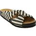 Wide Width Women's The Reese Footbed Sandal by Comfortview in Black (Size 9 1/2 W)