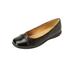 Extra Wide Width Women's The Fay Slip On Flat by Comfortview in Black (Size 9 1/2 WW)