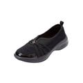 Extra Wide Width Women's CV Sport Greer Slip On Sneaker by Comfortview in Black (Size 10 1/2 WW)