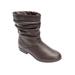 Women's Madison Bootie by Comfortview in Brown (Size 10 1/2 M)
