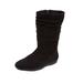 Wide Width Women's The Aneela Wide Calf Boot by Comfortview in Black (Size 7 1/2 W)