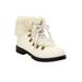 Extra Wide Width Women's The Arctic Bootie by Comfortview in White Gold Multi (Size 12 WW)
