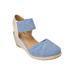 Women's The Abra Espadrille by Comfortview in Denim (Size 10 M)