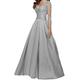 Bridess Bodycon Evening Dresses for Women Womens Cocktail Party Dress one Shoulder Gray