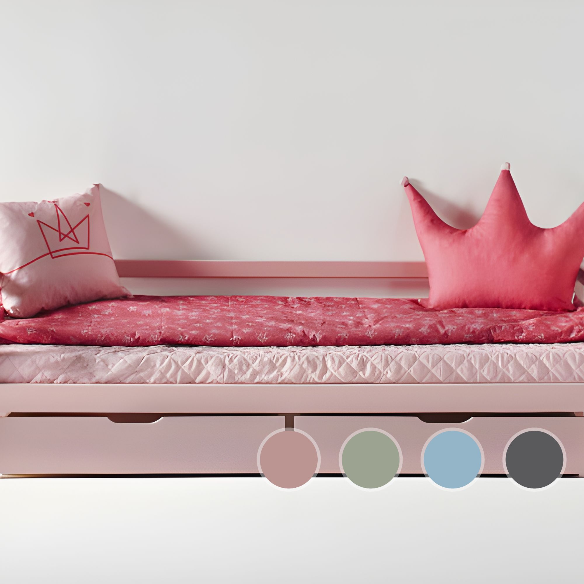 Hoppekids »ECO Dream« Juniorbett smoked pearl / 90x200cm