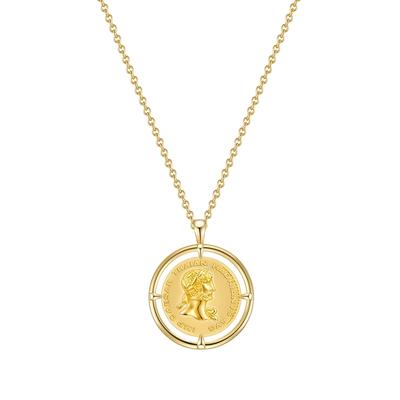 Glanzstücke München - Halskette Sterling Silber in Gelbgold Ketten 1 ct Damen