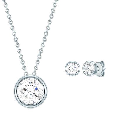 Rafaela Donata Schmuckset Gelbvergoldet verziert mit Kristallen von Swarovski® 10,6 mm Damen