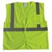 CONDOR 53YL44 U-Block Vest, Class2 Yellow/Grn, 2XL